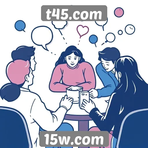 Explorando a comunidade e as redes sociais do t45.com