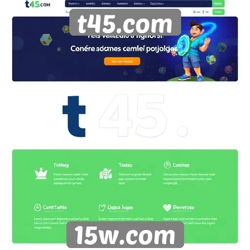 Análise das principais funcionalidades do site t45.com